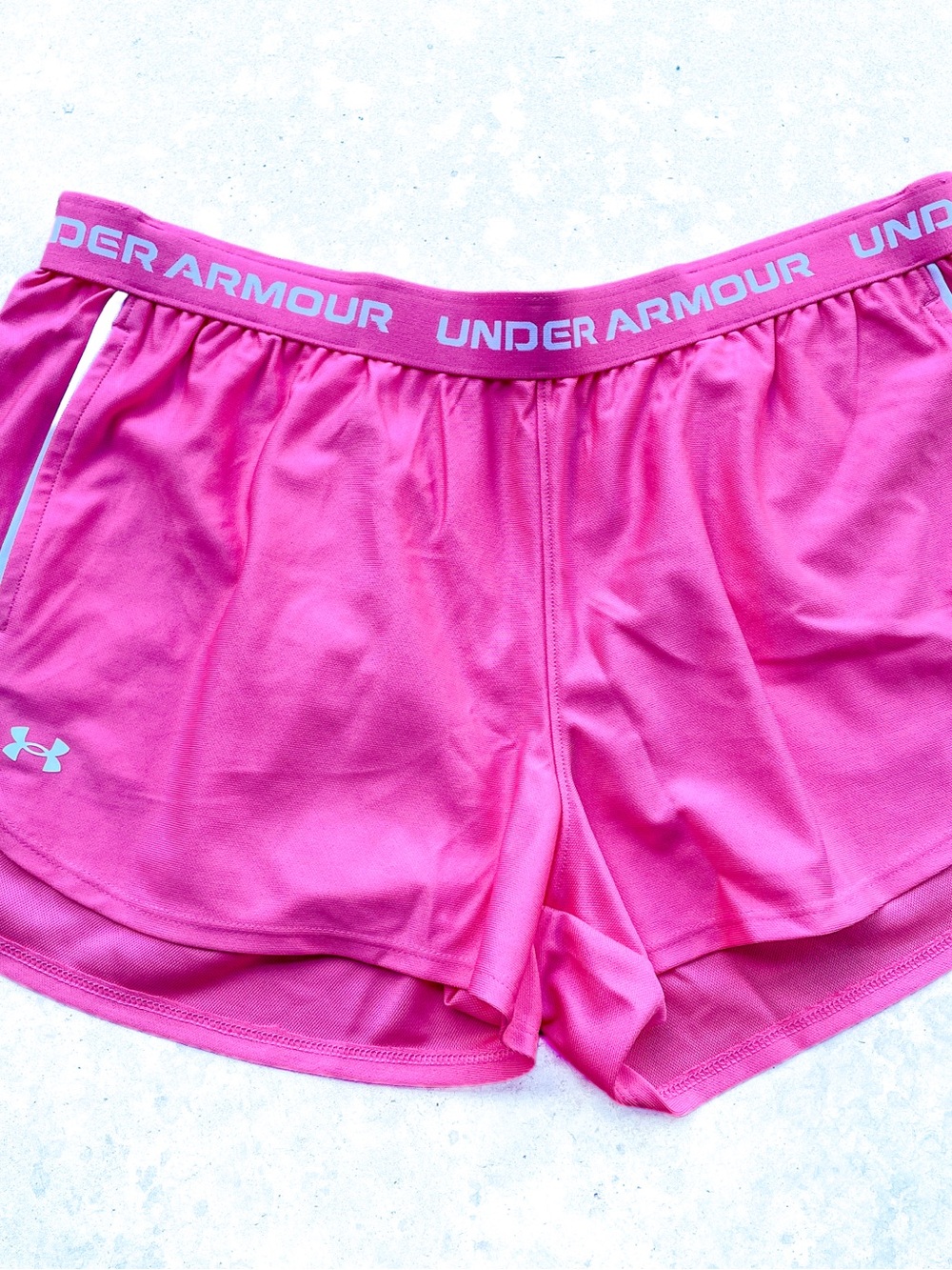 Under Armour XL Pink HeatGear Athletic Running Shorts Reflective